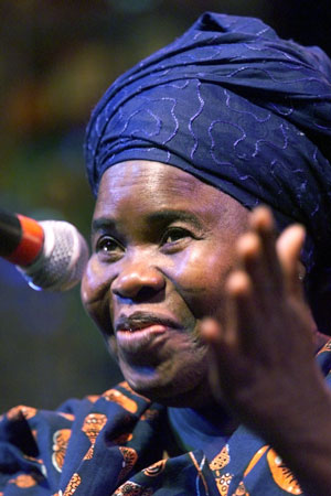 Ghanaian playwright Ama Ata Aidoo